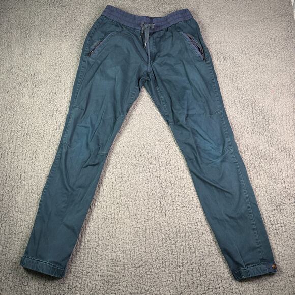 Kith Joggers Pants Mens Small Tapered Blue Cotton Chino Drawstring Zipper - Picture 1 of 12
